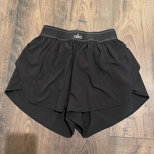 ALO Yoga Women's Athletic Black Shorts